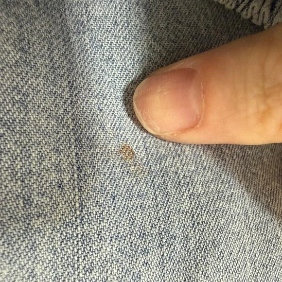 Free People One and Only Light Wash Denim Smocked Boho Midi Dress Large Cotton - Picture 10 of 10